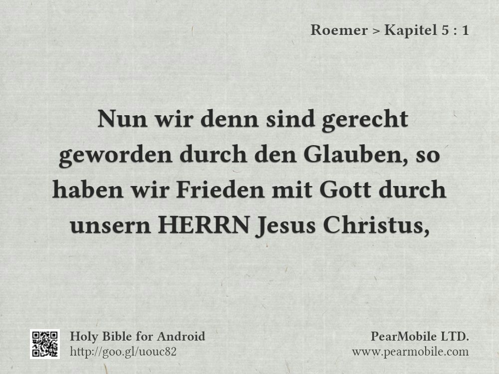 Roemer, Kapitel 5:1